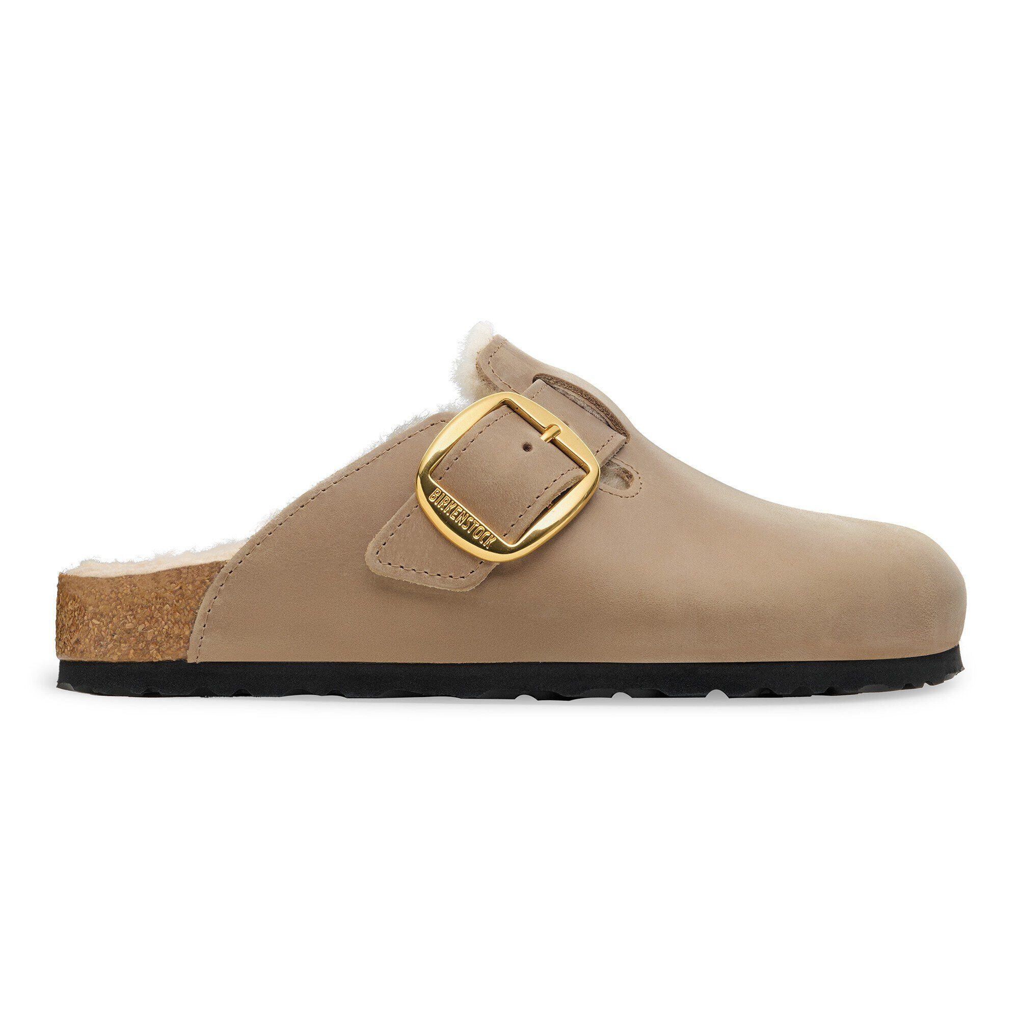 Boston Big Buckle Shearling Natural Leather Oiled