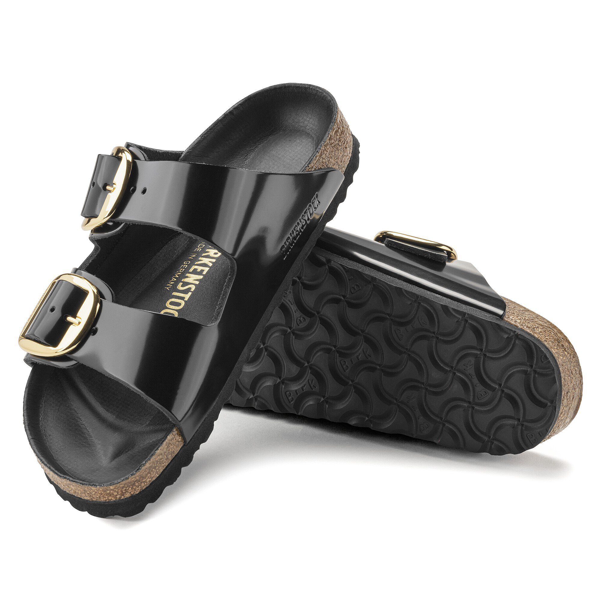 Arizona Big Buckle Natural Leather Patent